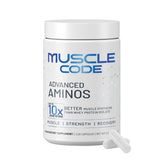 NAUTILUS Muscle Code cápsulas aminoácidos, empaque compacto para dosis rápidas.