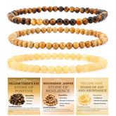 Pulsera NCB jaspe madera, enfoque meditativo con piedra natural