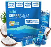 Nello SuperCalm paquetes viaje azul coco para relajación rápida en cualquier lugar.