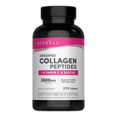 NeoCell cápsulas de colágeno hidrolizado en botella, soporte para piel y cabello.