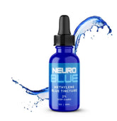 Neuro Blue tintura 2% en botella con cuentagotas para claridad mental