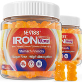 NEVISS gominolas de hierro 18 mg sabor mango para energía diaria