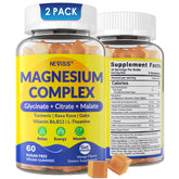 NEVISS gominolas magnesio complejo 400 mg, frente a la botella, promueve calma.
