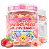 NEVISS Kids Multivitamin Gummies, caja, apoyo nutricional diario para niños.