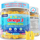 NEVISS Kids Omega-3 gominolas en empaque infantil, opción atractiva para niños.