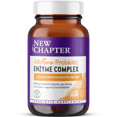 New Chapter All-Flora Enzyme Complex, botella vertido, apoyo digestivo cómodo tras cada comida.