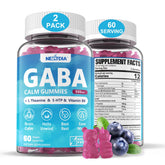 Nextdia GABA Gummies sabor arándano para apoyo a la calma diaria.