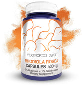 Nootropics Depot Rhodiola, cápsulas 500 mg, apoyo al enfoque diario