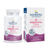 Nordic Naturals Prenatal DHA: botella con cápsulas blandas para ingesta suave y estómagos sensibles.