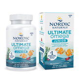 Nordic Naturals Ultimate Omega Jr. - botella con cápsulas mini sabor fresa para apoyo diario del desarrollo