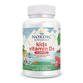Gomitas Nordic Naturals D3 para niños con sabor sandía salvaje, apoyo a huesos.