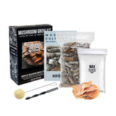 North Spore kit log contenido: todo lo necesario para empezar tu cultivo de hongos de forma fácil.