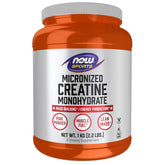 NOW Foods creatina micronizada en polvo para energía y rendimiento en entrenamientos cortos
