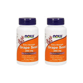 NOW Foods Extracto de Semilla de Uva botella de 90 cápsulas, polifenoles para la rutina diaria