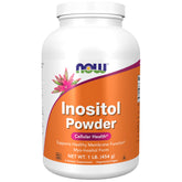NOW Foods Inositol polvo, botella visible, ayuda a la función de membranas y células en todo el cuerpo