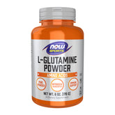 NOW Foods L-Glutamina Pura en Polvo, botella, apoyo a la masa muscular