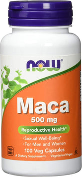 NOW Foods Maca en frasco de cápsulas para energía diaria