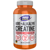 NOW Foods Kre-Alkalyn 750 mg en bote; energía sostenida para entrenamientos