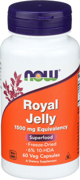 NOW Foods Jelly 1500 mg, botella de cápsulas, apoyo general para la salud diaria.