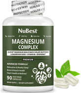 NuBest magnesio glicinato, cápsula diaria para energía y relajación.