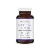 Nucific enzimas digestivas: botella de cápsulas para apoyo digestivo diario.