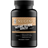 Nugenix Nitric Oxide, botella vertida, posible apoyo al flujo durante el entrenamiento