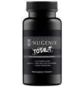 Nugenix Total-T cápsulas en primer plano para apoyar energía y rendimiento diario.