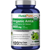 NusaPure Amla orgánico cápsulas 600 mg para uso diario