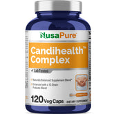 NusaPure CandiHealth Complex, bote de 120 cápsulas para suministro de 60 días.
