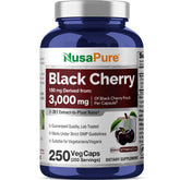 NusaPure Extracto de Cereza Negra 20:1, cápsulas para bienestar diario
