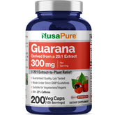NusaPure Guaraná Cápsulas: bote de 200 para uso diario