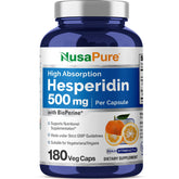 NusaPure Hesperidina 500 mg en cápsulas vegetales para uso diario
