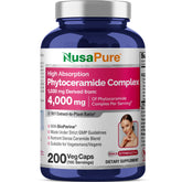 NusaPure Complejo de ceramidas fito, botella visible, para rutina diaria de cuidado de la piel