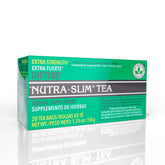 Nutra-Slim Tea de TRIPLE LEAVES BRAND en caja, ideal para iniciar tu ritual diario.