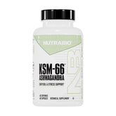 NutraBio Ashwagandha KSM-66 cápsulas promueven bienestar diario.