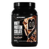 NutraBio Whey Isolate en envase de alta calidad para entrenamientos