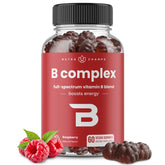 NutraChamps Gomitas Complejo B, envase visible, posible impulso de energía diaria