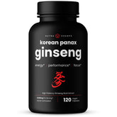 NutraChamps Panax ginseng rojo coreano cápsulas para energía y enfoque sostenido