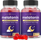Envase de NutraChamps Melatonina Gummies para dormir mejor y más tranquilo.