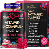 Gomitas frambuesa de NUTRAHARMONY para energía diaria.