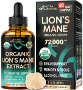 Nutraharmony Melena de León Líquido: botella frontal para uso diario y enfoque sostenido.