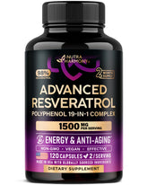 NUTRAHARMONY Resveratrol 19en1 cápsulas: antioxidantes para apoyo diario.