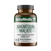 Botella NutraMedix Magnesio Malato para energía diaria.