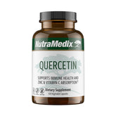 NutraMedix Quercetina: cápsulas en bote para un apoyo antioxidante diario.