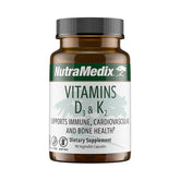 NutraMedix Vitamina D3 y K2 cápsulas en botella: apoyo a la salud ósea