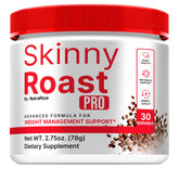 NutraRize Skinny Roast Pro: empaque visible, conveniente para empezar el día.