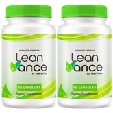 NutraVibe LeanVance frasco de cápsulas listo para uso diario y energía sostenida.