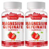 Nutravita gomitas magnesio glicinato 1000 mg, frambuesa, presentación atractiva para uso diario.