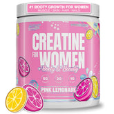 Nutrex Research Creatina para Mujeres, botella rosa limón para rendimiento diario