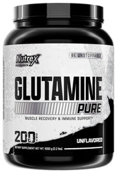 Nutrex Research L-Glutamina polvo porciones: apoyo diario para la recuperación muscular.